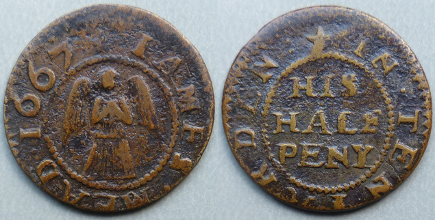 Tenterden, James Mead 1667 halfpenny